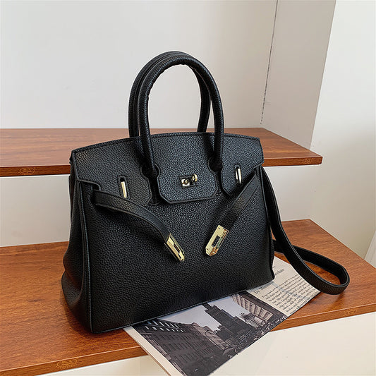 Women's Lychee Pattern Fashion Scarf Kelly Light Shoulder Bags