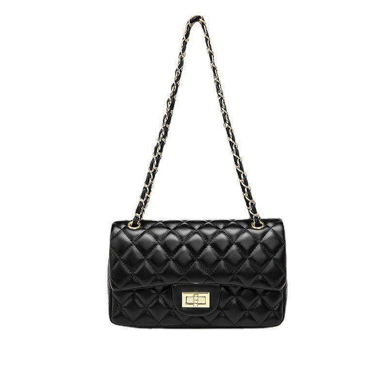 Women's Chain Classic Style Diamond Solid Color Crossbody Bags