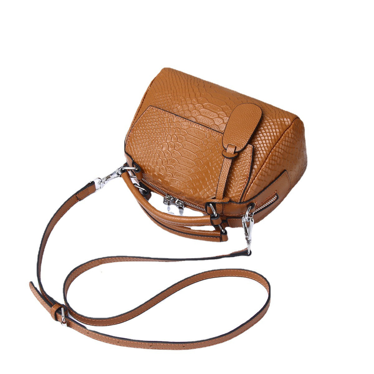 Women's Portable Mini Fashion Genuine Leather Pillow Bags