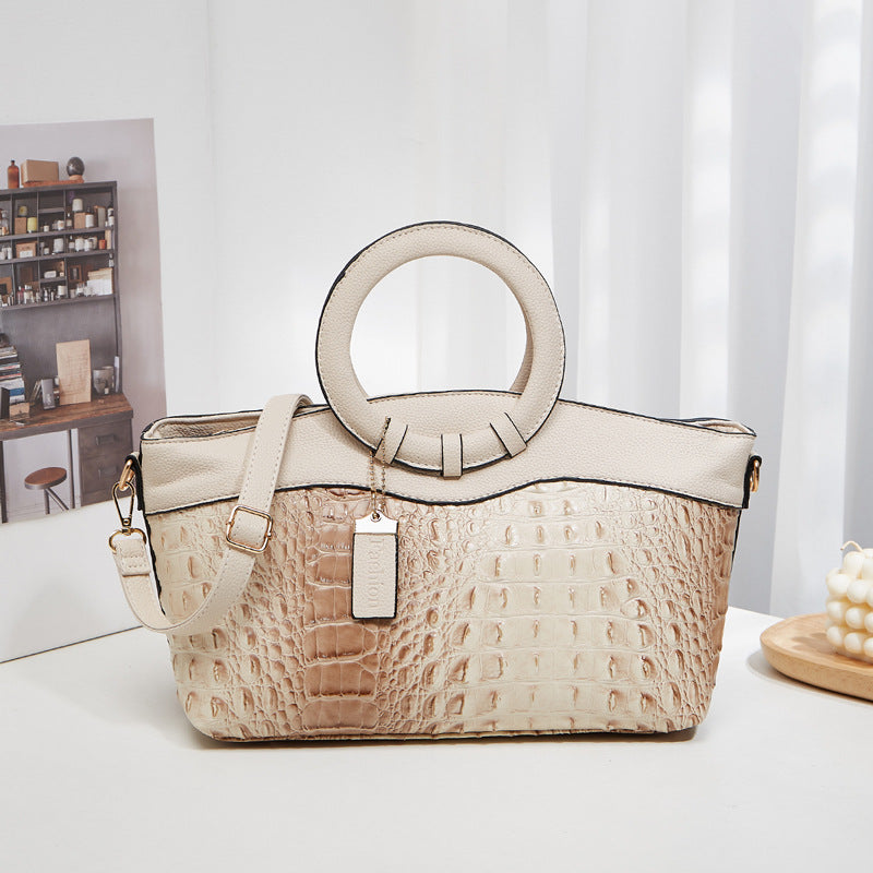 Women's Unique Stylish Personalized Crocodile Pattern Crossbody Bags