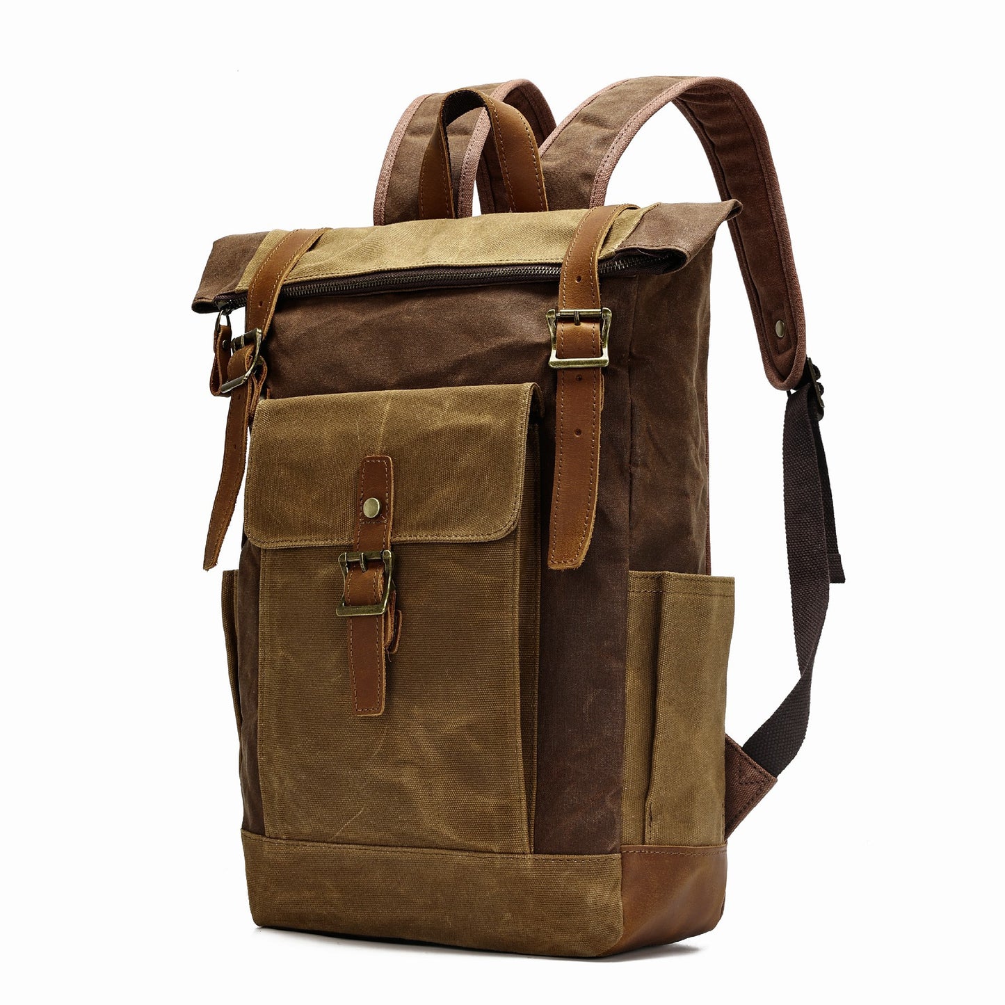 Cool Computer Oil Wax Cloth Waterproof Backpacks