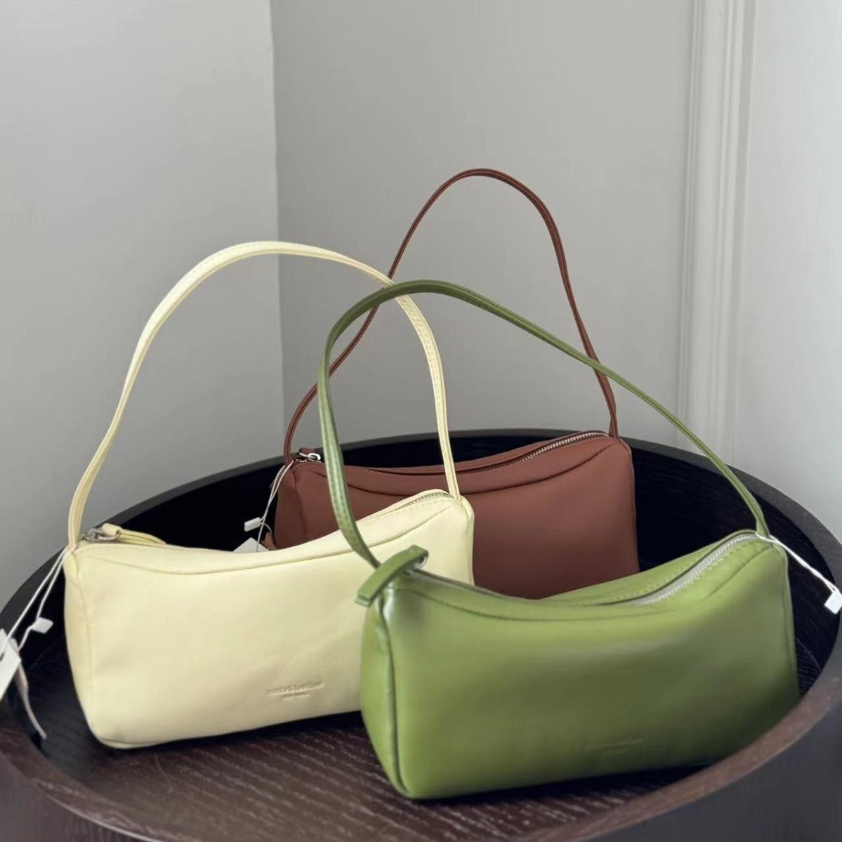 Unique Design Sier Leather Sheepskin Underarm Armpit Bags
