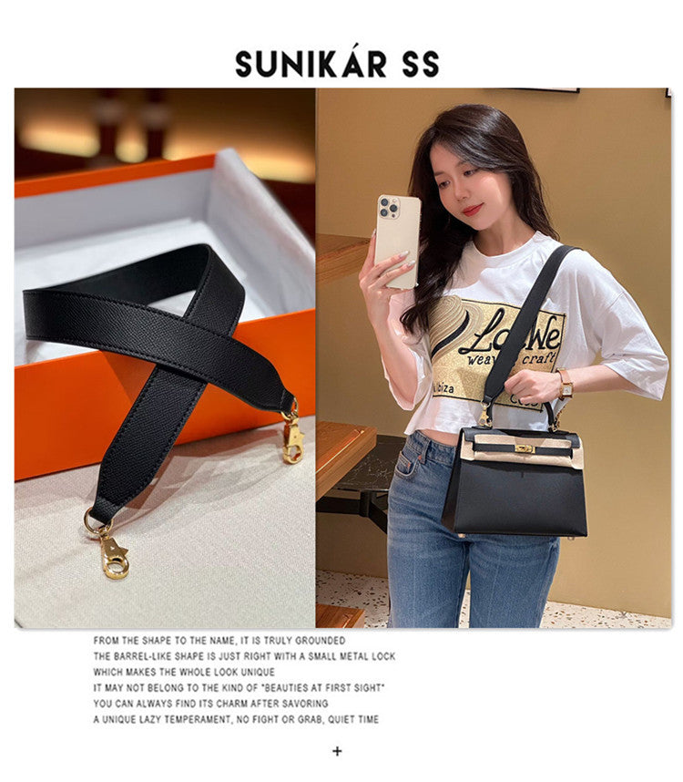 Women's Advanced Texture Kelly Genuine Leather Palm Shoulder Bags