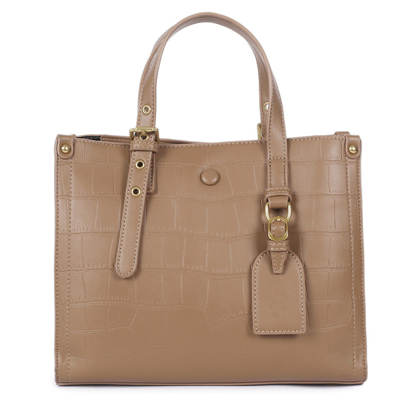 Women's Embossed Leather Fashion Style Cowhide Shoulder Bags