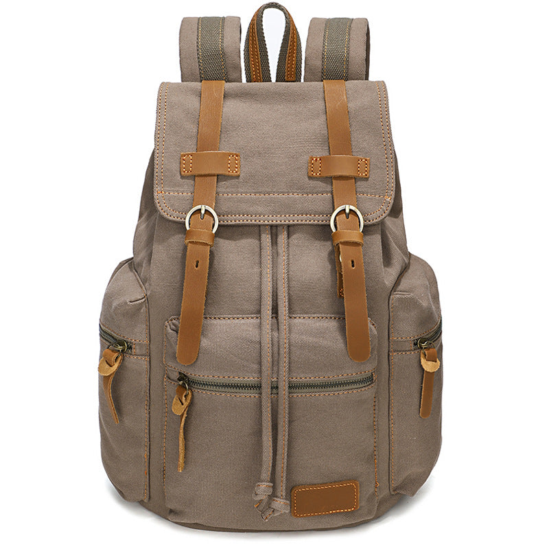 Vintage Canvas Computer Street Trendy Source Backpacks