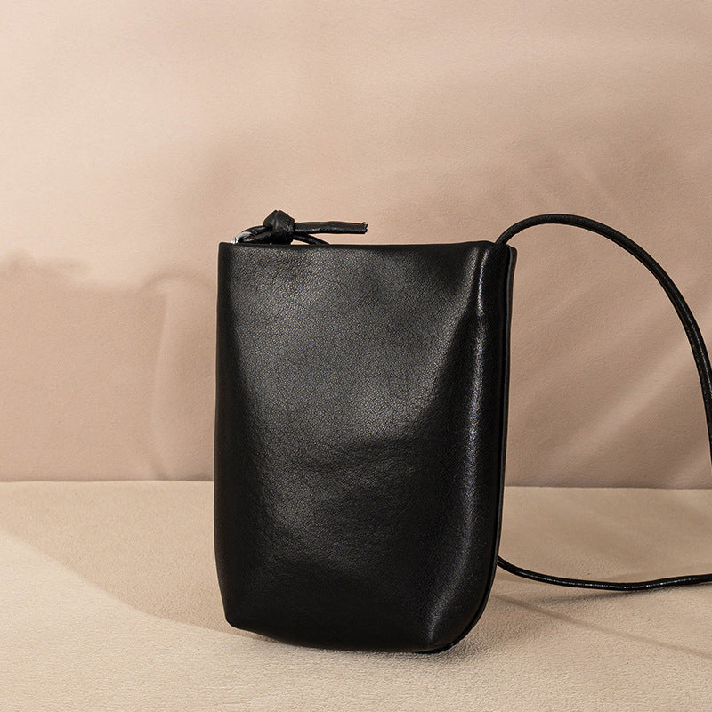 Women's Genuine Leather Retro Fashion Mobile Crossbody Bags