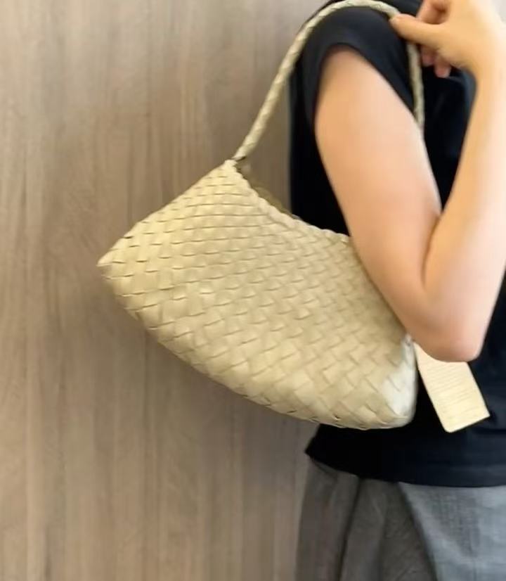 Women's Genuine Leather Hand-woven Underarm High-grade Versatile Shoulder Bags