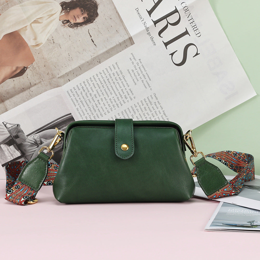 Women's Classy Classic Leather Simple Mobile Crossbody Bags