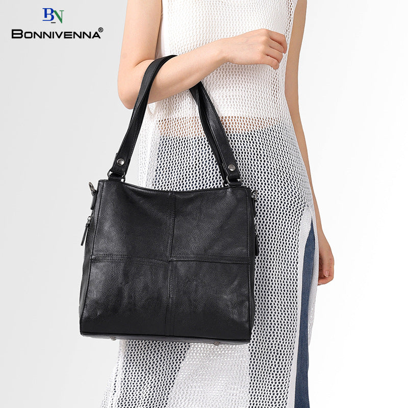 Solid Color Fashion Large Capacity Ribbon Crossbody Bags