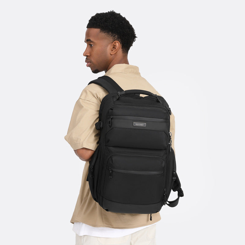 Men's Business Commuter Computer Waterproof Large Capacity Backpacks