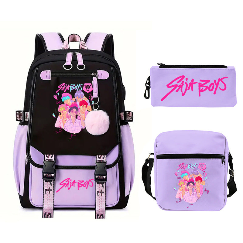 Elegant Children's Merchandise Printed Fashion Pencil Backpacks