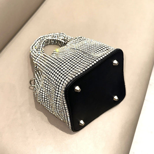 Rhinestone Hard Bottom Shaping Quality Vest Shoulder Bags