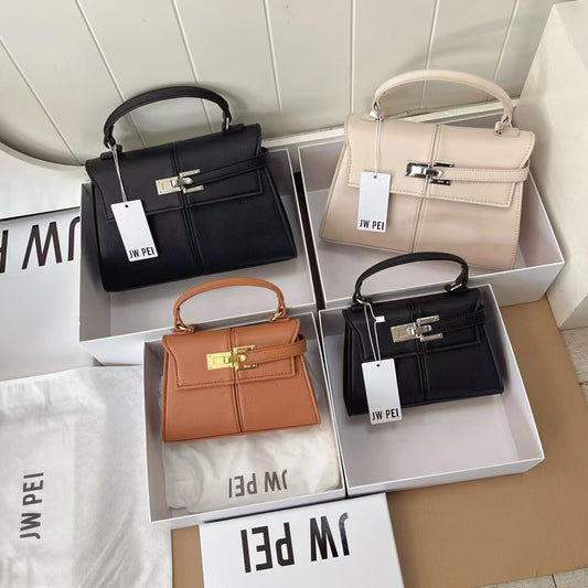 Women's Trapezoid Genuine Leather Designer Model Hand Tote Bags