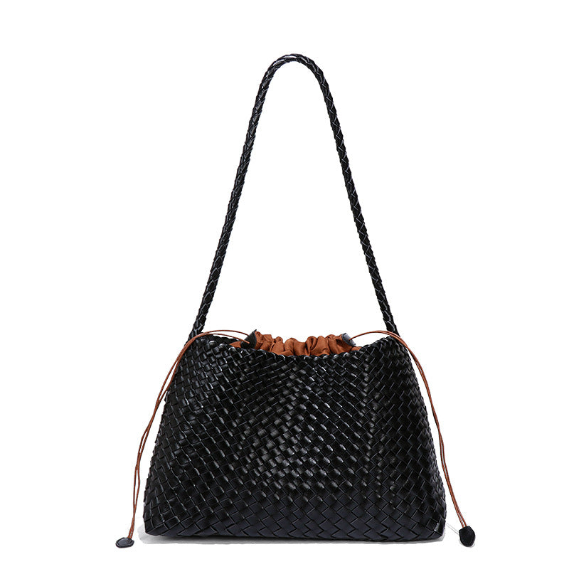 Women's High-grade Woven Large Capacity Composite Shoulder Bags