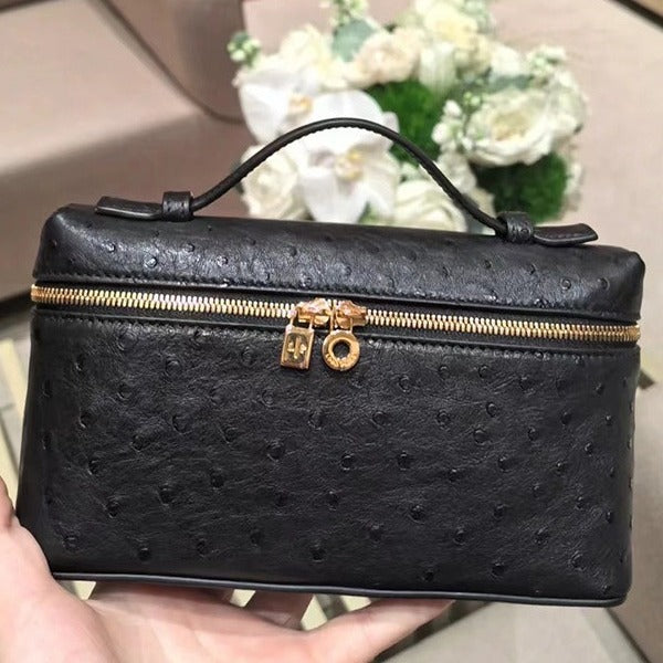 Women's Leather Kelly Box Gold Button Light Shoulder Bags