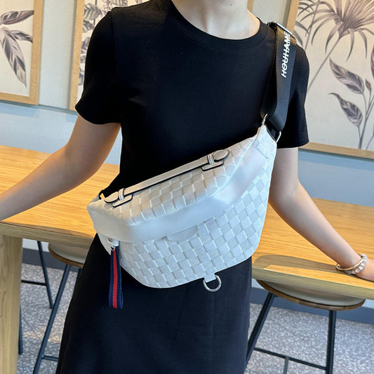 Women's Trendy Fashion Plaid Dumpling Tide Shoulder Bags