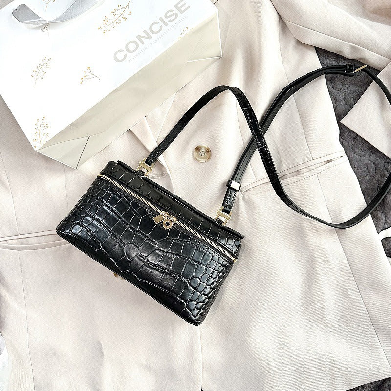 Popular Crocodile Pattern Portable Lunch Box Crossbody Bags