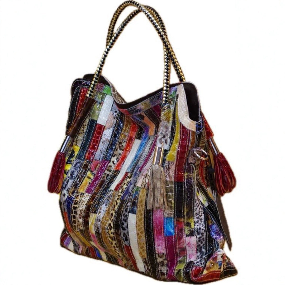 Women's Bohemian Style Snake Pattern Personalized Design Handbags