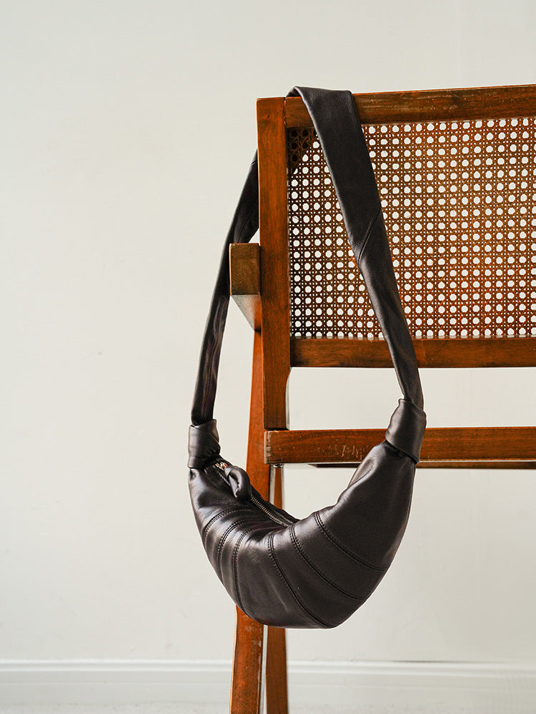 Sheepskin Dumpling Niche Texture Leather Underarm Crossbody Bags