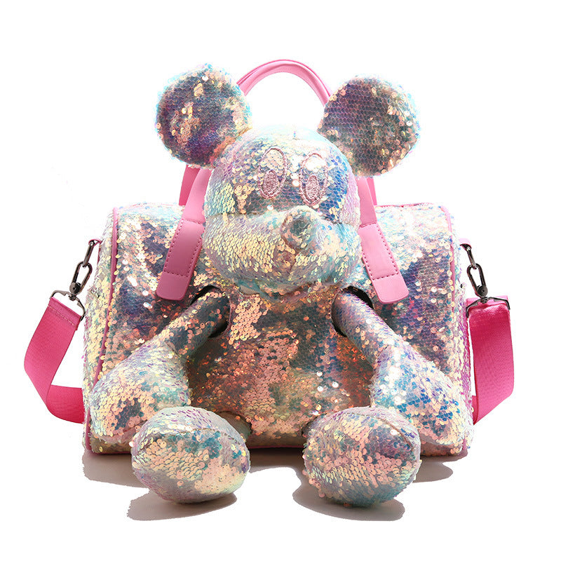 Fashion Cartoon Mickey Female College Doll Shoulder Bags