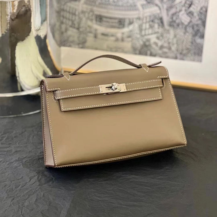 Ding Half Wax Line First Layer Handbags