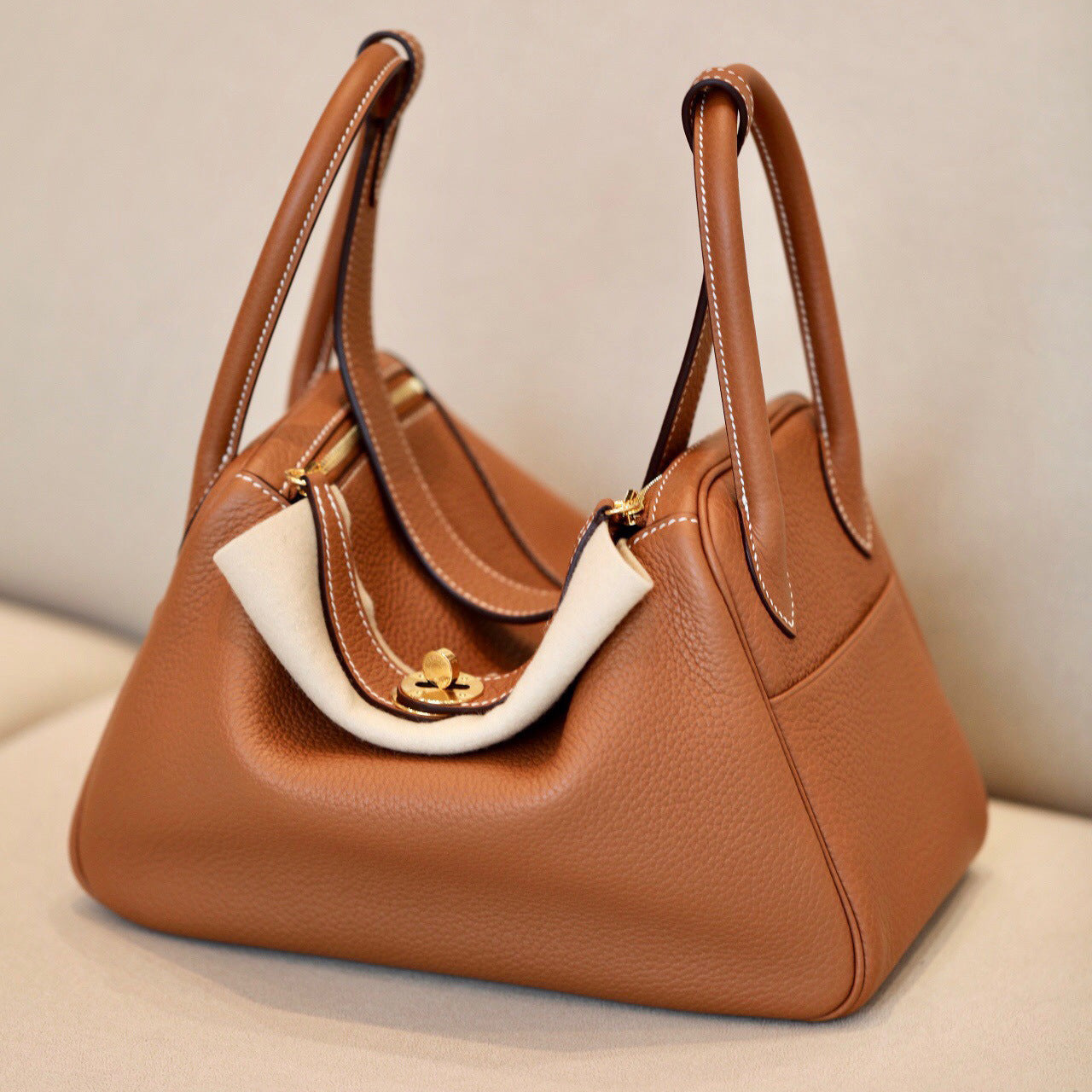 Women's First Layer Cowhide Lindy Genuine Leather Crossbody Bags
