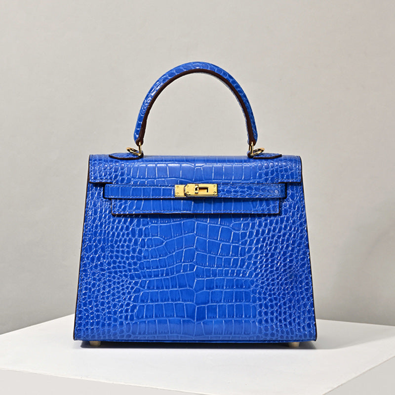 Crocodile Pattern Kai Stylish Genuine Leather Shoulder Bags