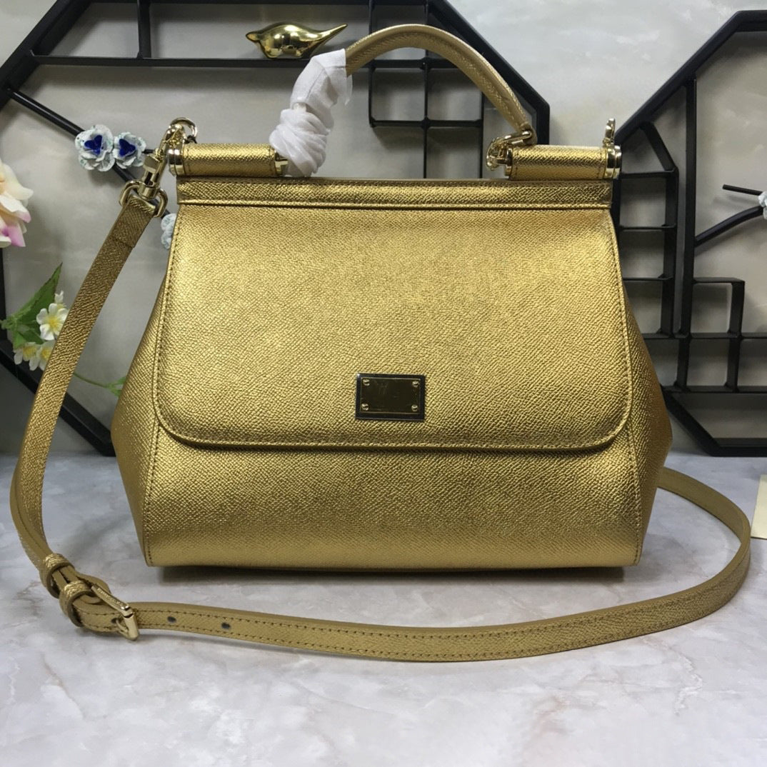 Women's Color Versatile Elegant Cowhide Palm Print Crossbody Bags