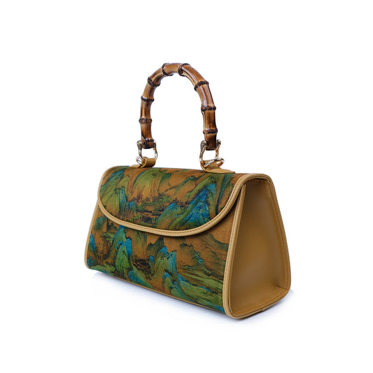 Women's Yarn National Style Mother Bamboo Crossbody Bags