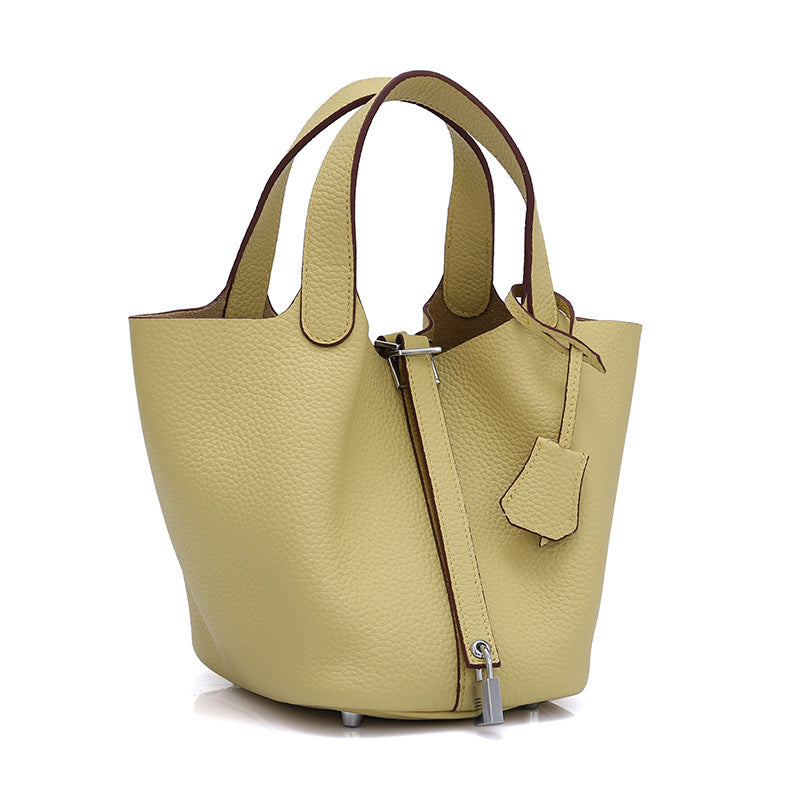 Women's First Layer Cowhide Leather Large Capacity Handbags