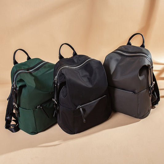 Cloth Simple Waterproof Large Capacity Solid Backpacks