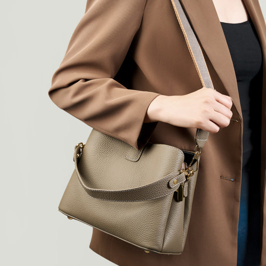First Layer Cowhide Trendy Simple Genuine Bags