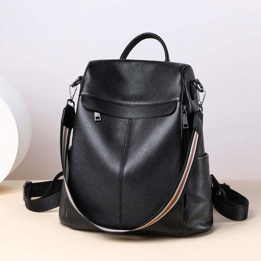 Women's Fashion Genuine Leather Large Capacity Trendy Backpacks