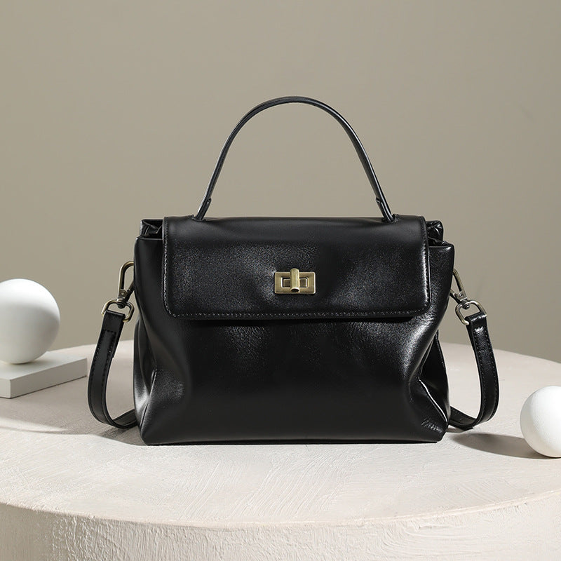 Women's Layer Cowhide Genuine Leather High Sense Shoulder Bags