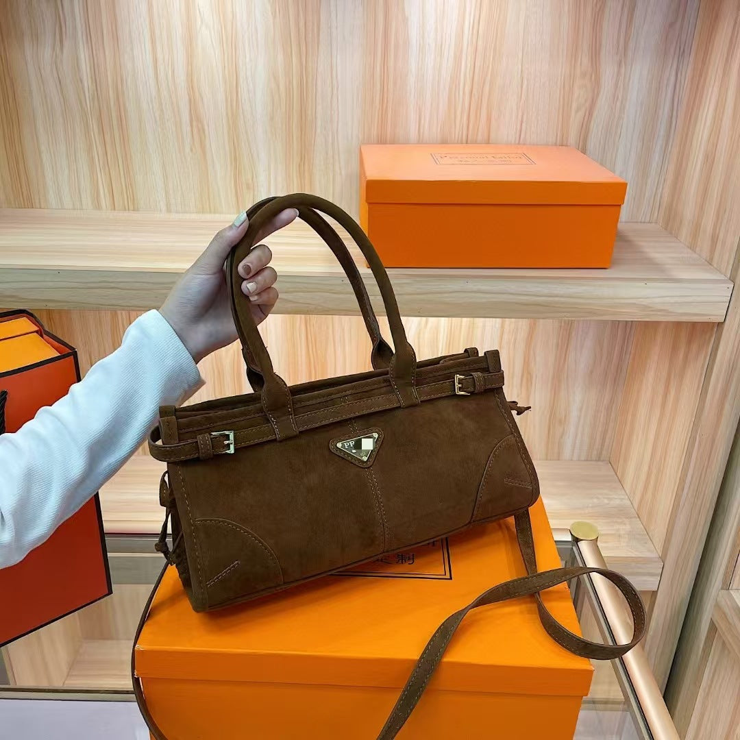 Women's Flannel Large Capacity Fashion Suede Handbags