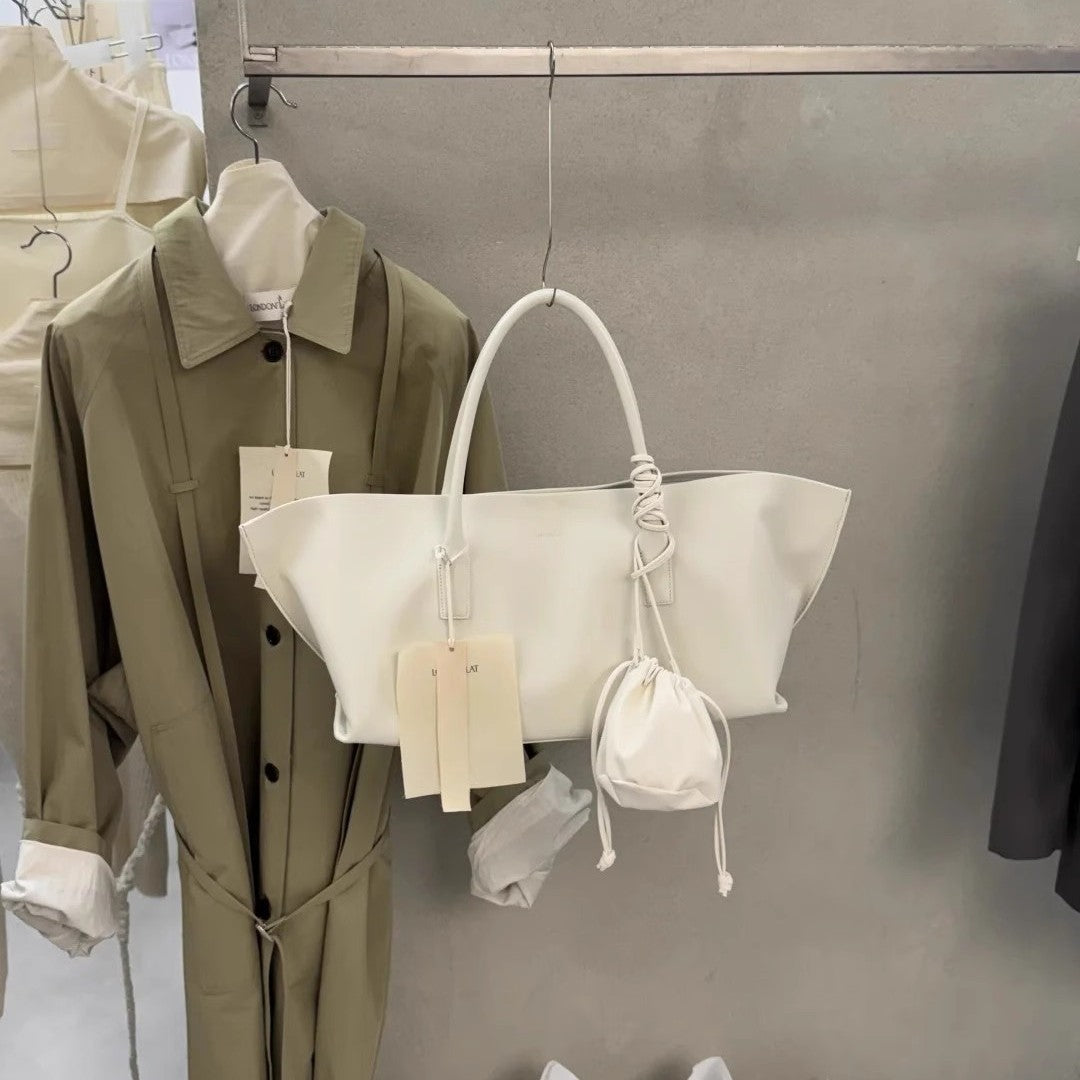 Genuine Leather Fashion Solid Color Niche Handbags