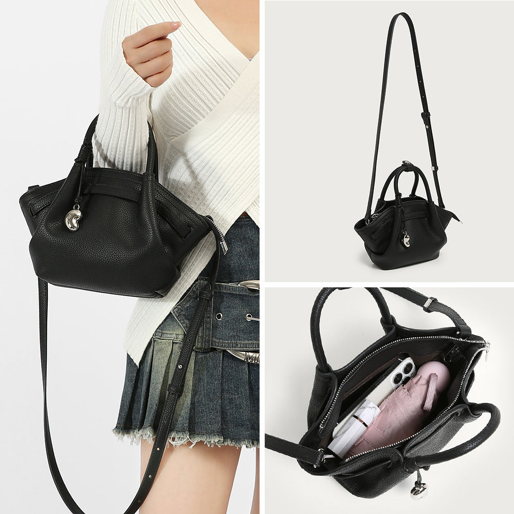 Women's Pattern Cloud Dumpling Niche Vegetable Basket Bags