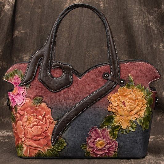 Women's Vintage Leather Top Layer Cattlehide Fashion Bags