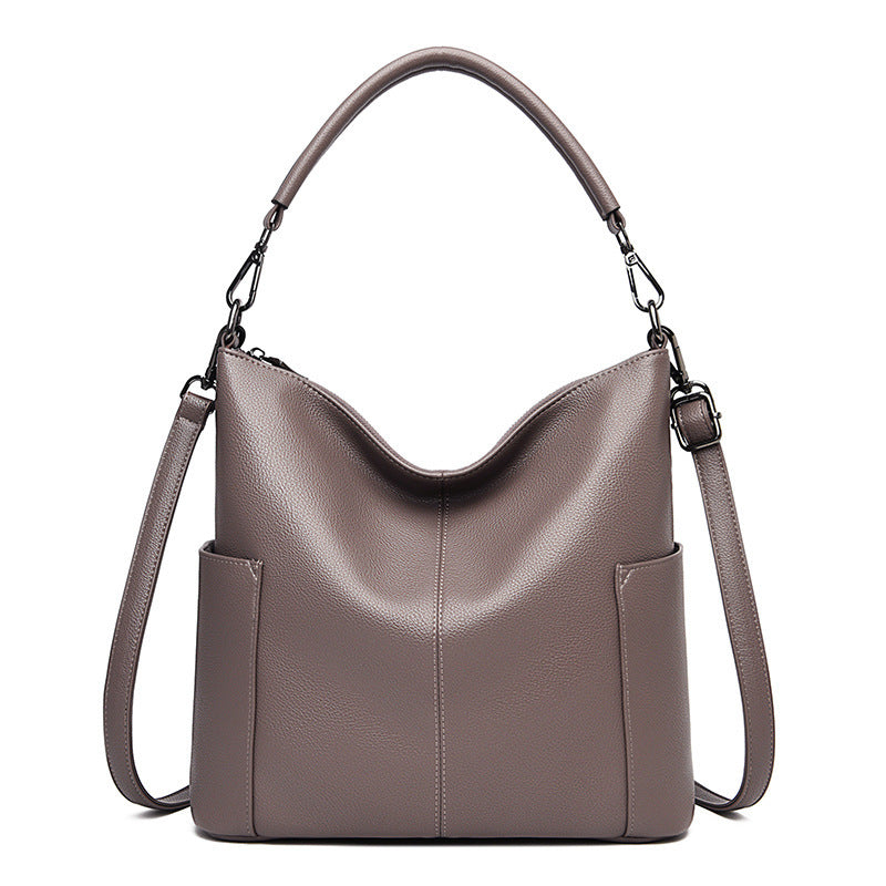 Women's Fashion Large Capacity Soft Leather Portable Shoulder Bags
