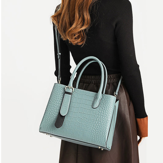 Women's Genuine Leather Fashionable Design Large Capacity Shoulder Bags
