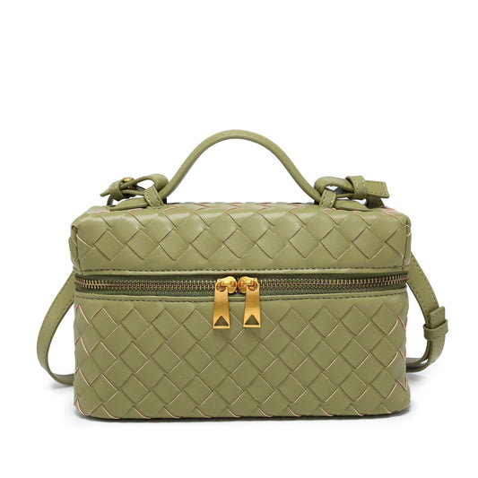 Women's Innovative Woven Lunch Box Portable Shoulder Bags