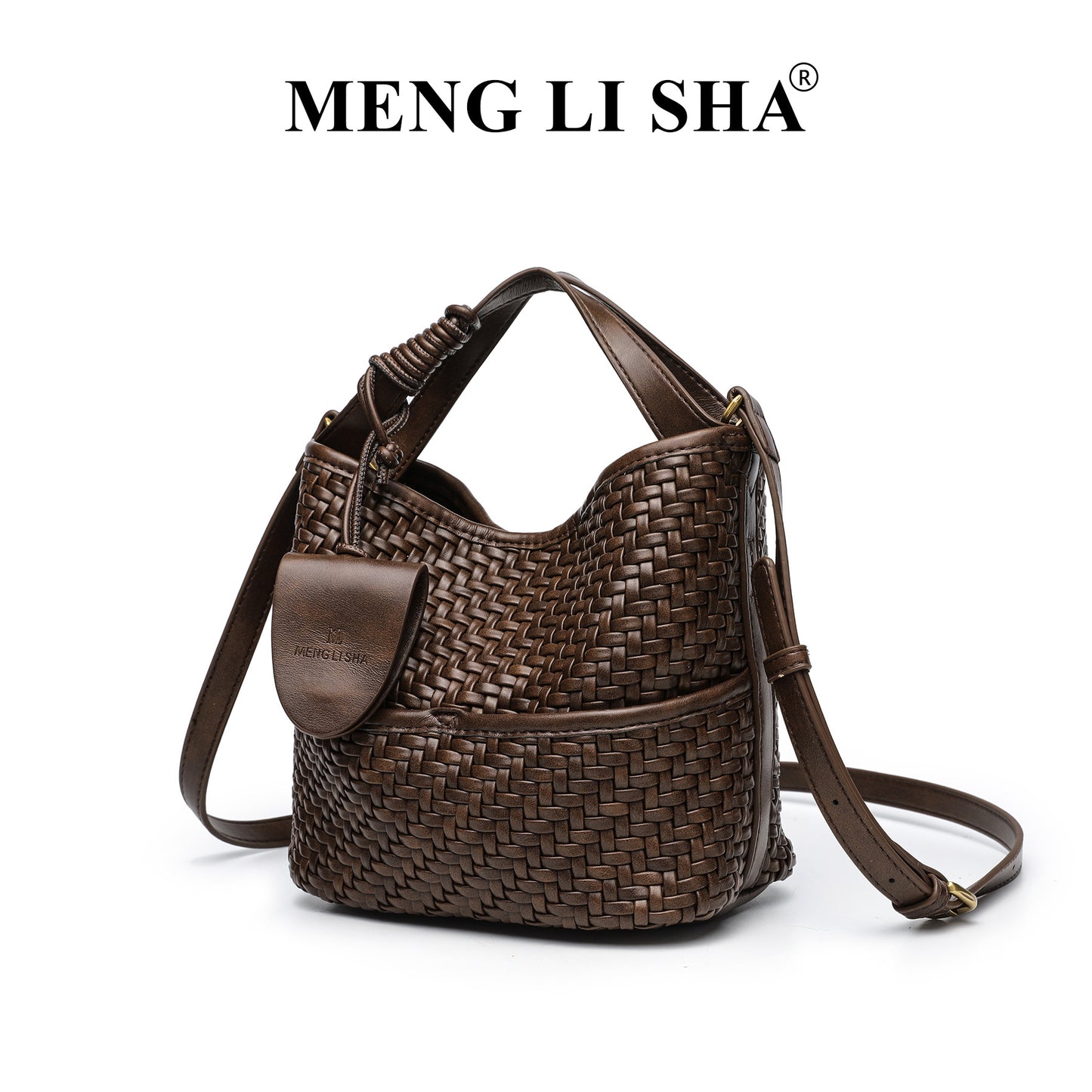 Women's Vintage Weave Portable Commute Leisure Shoulder Bags
