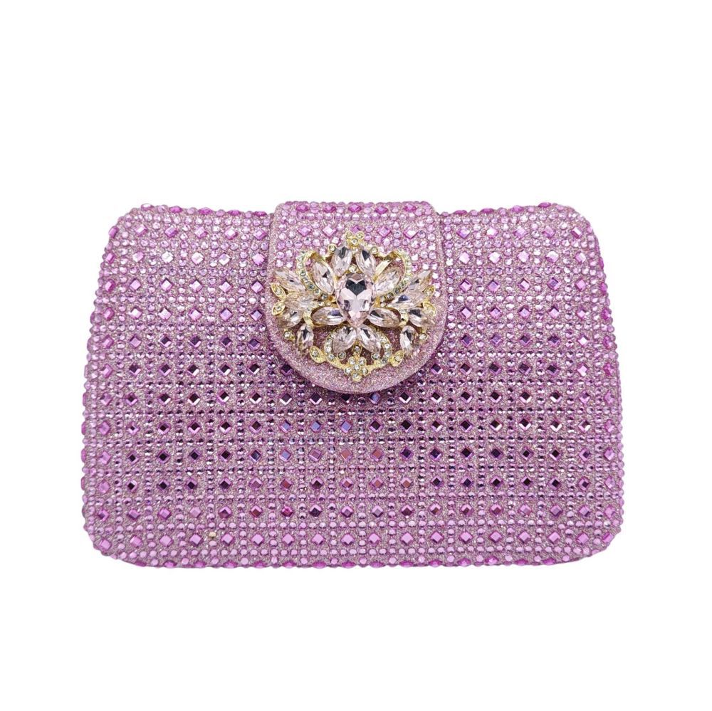 Women's Durable Full Diamond Clutch Banquet Handbags