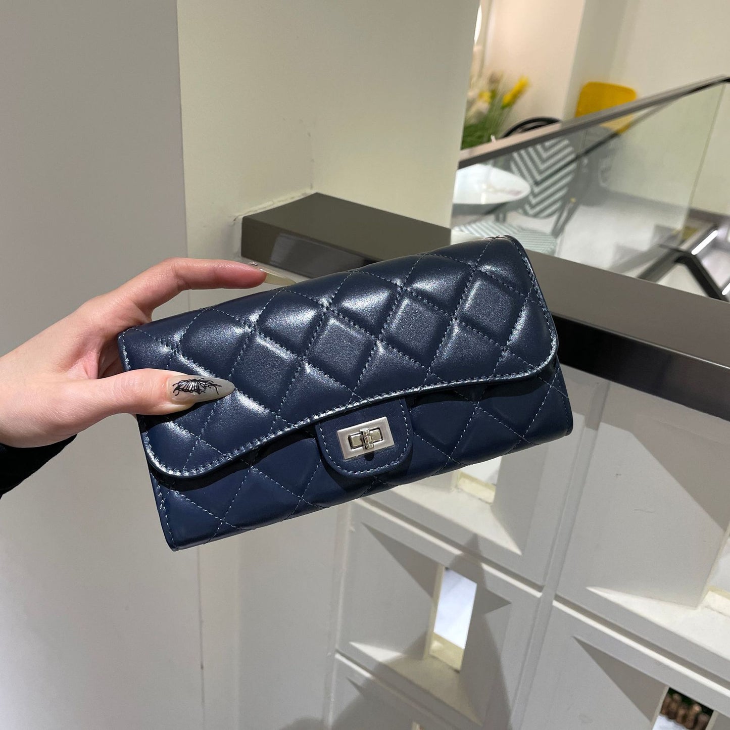 Style High-grade Calfskin Mini Rhombus Chain Crossbody Bags