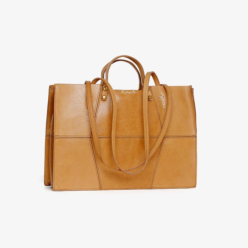 Women's Minority Fashion Genuine Leather Simple Italian Handbags