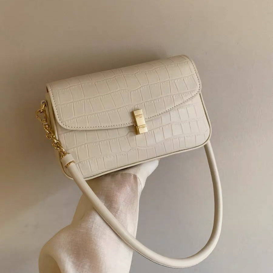 Style Cherry Blossom Cream Underarm Female Bags