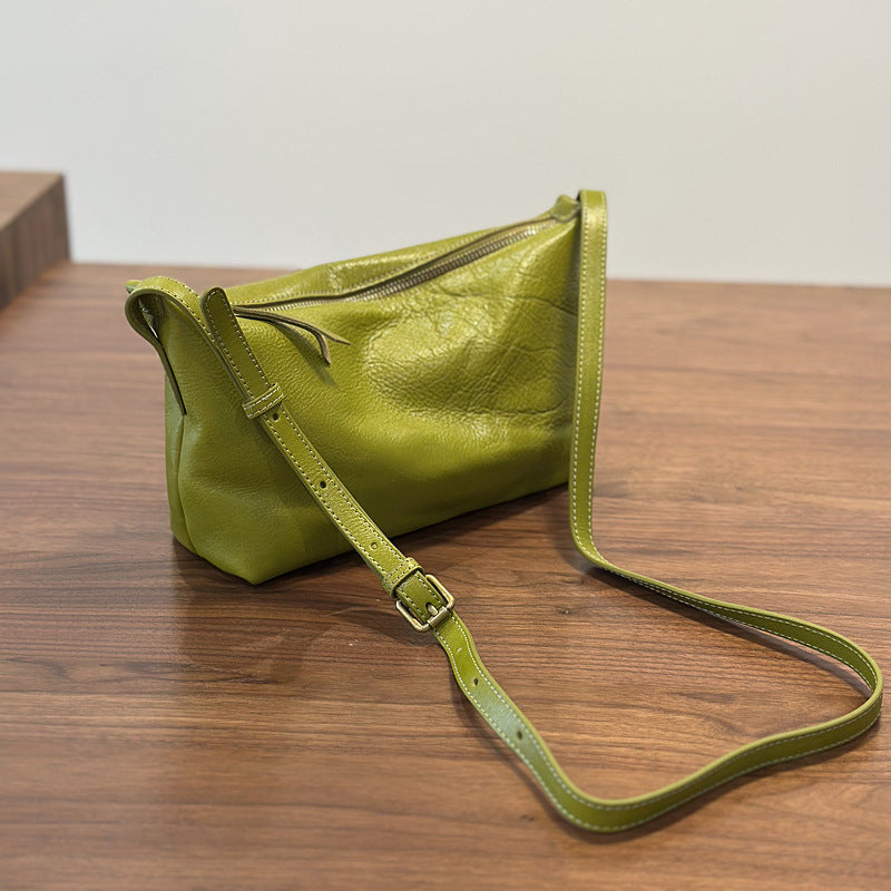 Leather First Layer Vegetable Tanning Cowhide Crossbody Bags