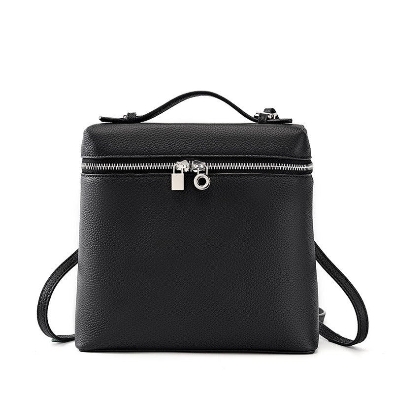 Women's Summer Leather Large Capacity First Layer Backpacks