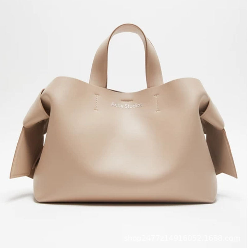 Women's Swedish Niche Bow Simple Fashion Genuine Shoulder Bags