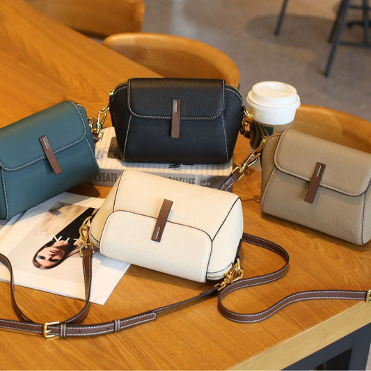 Women's & Men's First Layer Cowhide Single Medium Lady's Men's Bags